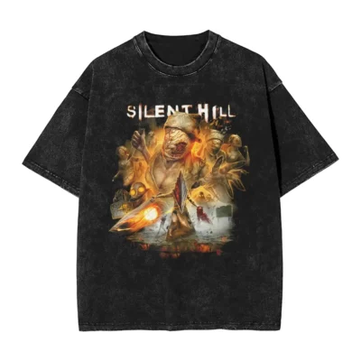 Must Have  Game Silent Hill Mineral Wash T-shirt