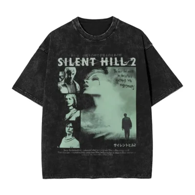 Game Silent Hill Mineral Wash T-shirt
