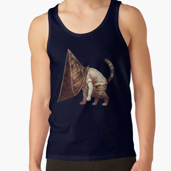 Pyramid Head Cat Tank Top - Image 5