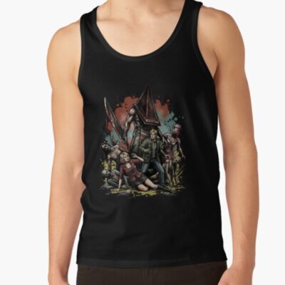 Pyramid Head Otherworld Silent Hill 2 Remake Fog Horror Boss Fight Tank Top