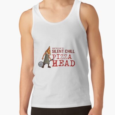 Silent Chill Pizza Head Tank Top