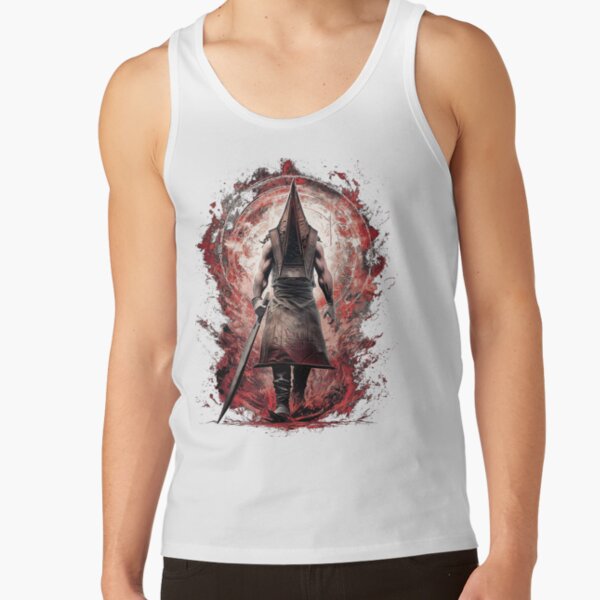 Pyramid Head Silent Hill 2 Art Print Executioner Of Silent Hill Design Tank Top - Image 2