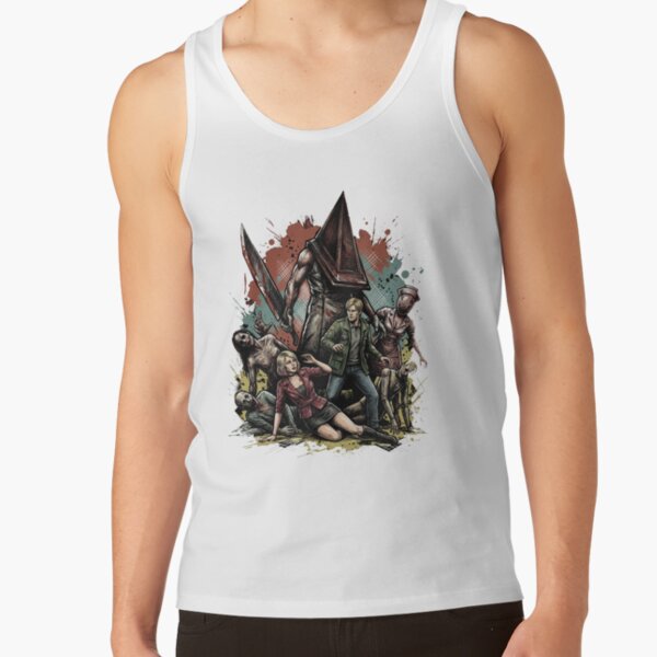Pyramid Head Otherworld Silent Hill 2 Remake Fog Horror Boss Fight Tank Top - Image 2