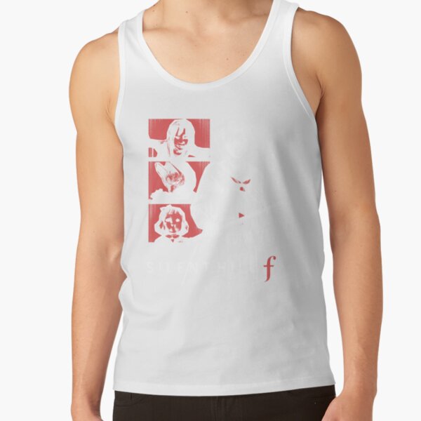 Silent Hill F Japanese Horror Minimalist Red And Black Design Tank Top - Image 2