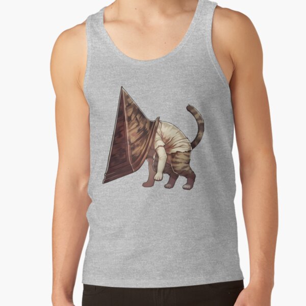 Pyramid Head Cat Tank Top - Image 3