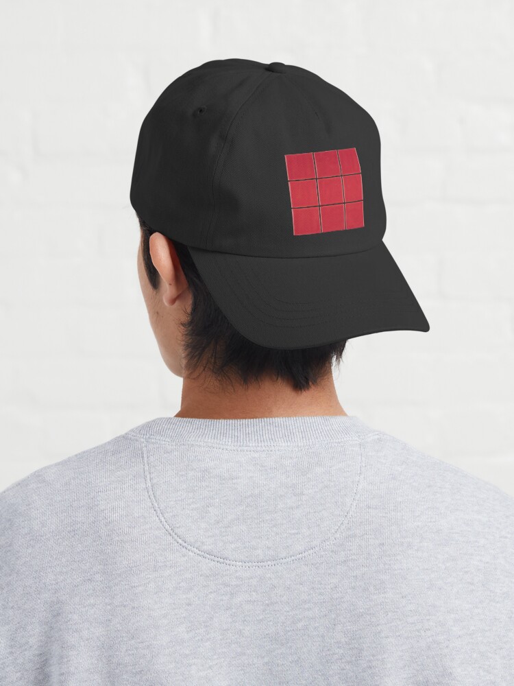 9 Red Squares Cap - Image 3