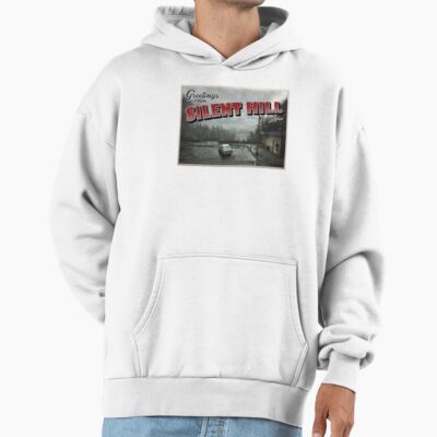 Silent Hill Inspired Greetings From Silent Hill Maine Usa Vintage Retro Postcard Weathered Design Horror Hoodie