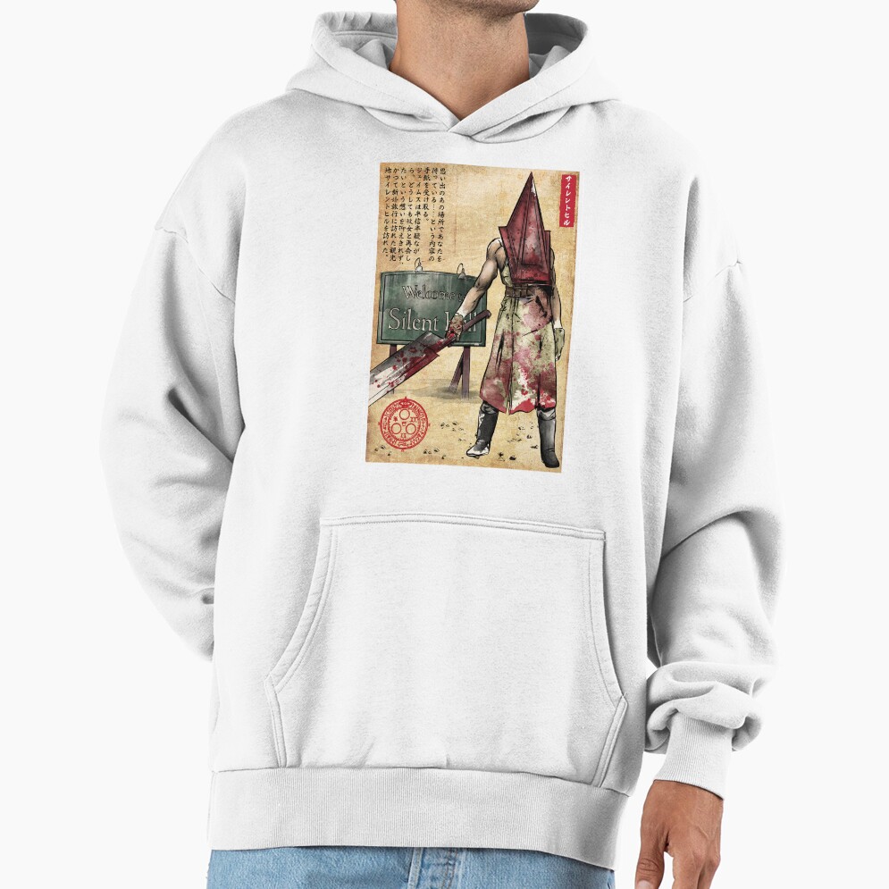 Pyramid Head Woodblock Hoodie - Image 2