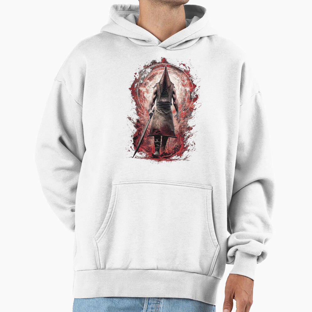 Pyramid Head Silent Hill 2 Art Print Executioner Of Silent Hill Design Hoodie - Image 2