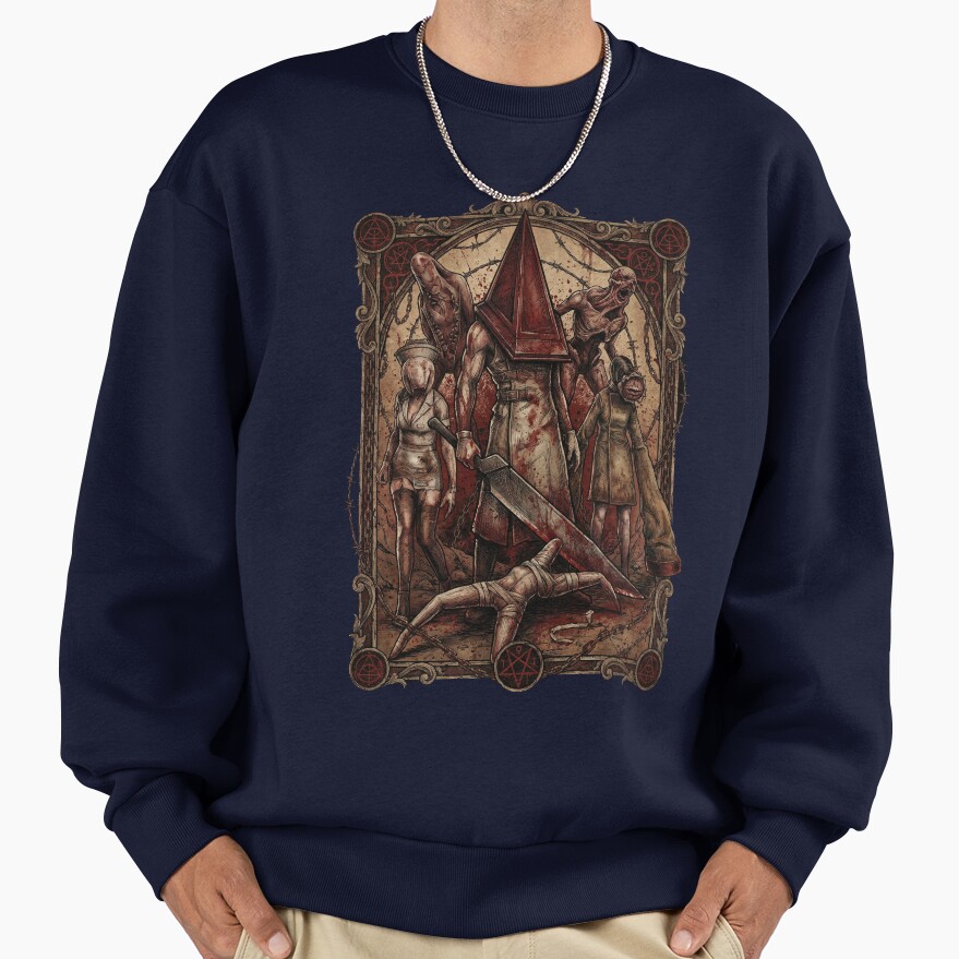 The Executioner Pyramid Head Foggy Nightmare Sweatshirt - Image 5