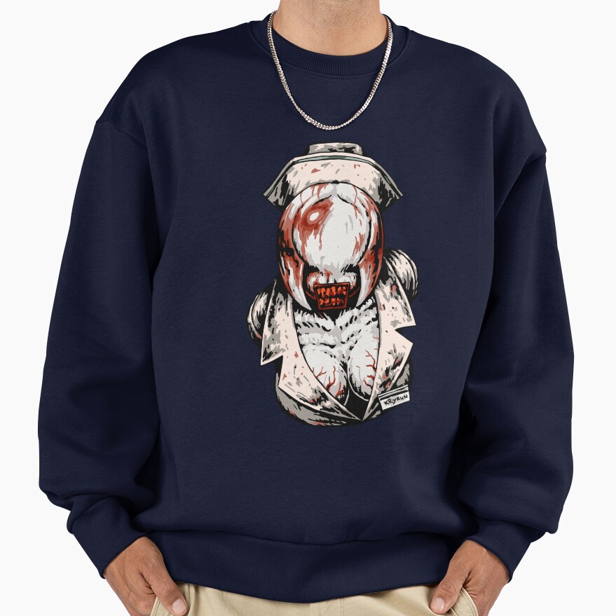Silent Hill 2 Bubble Head Nurse Ps2 Sweatshirt - Image 5