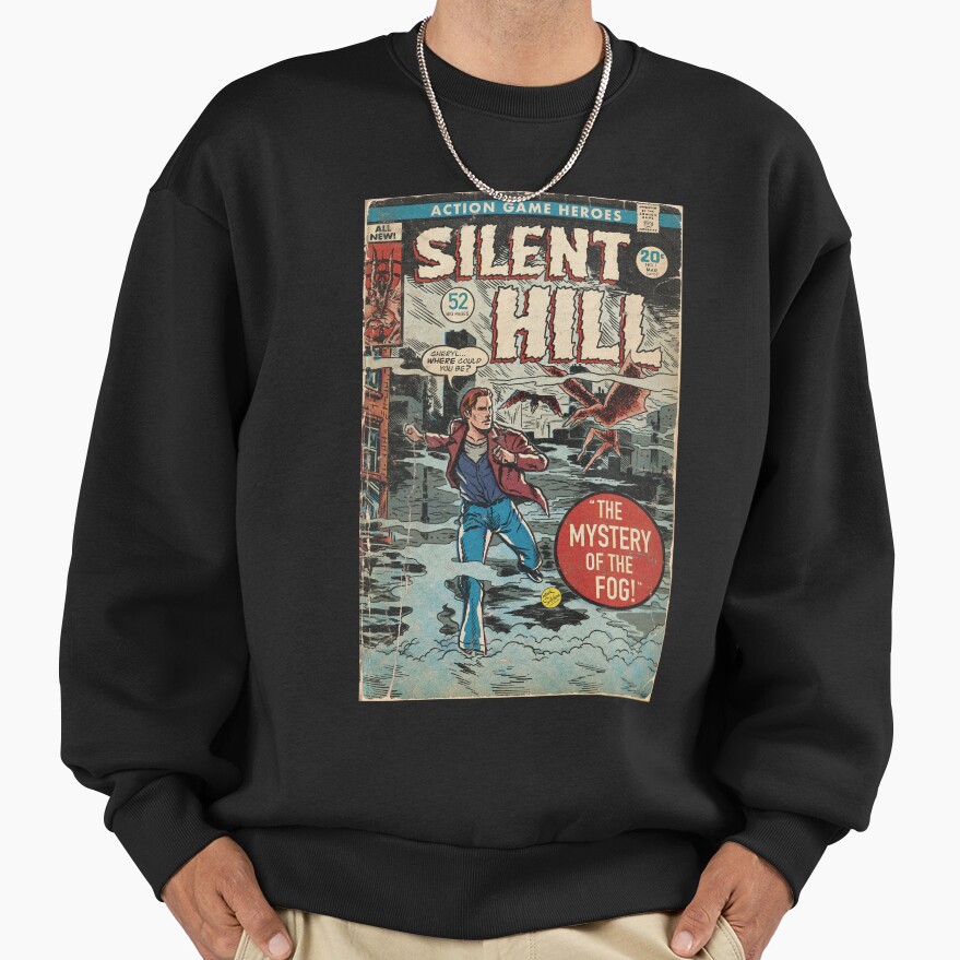 Silent Town Comic Book Cover Fan Art Sweatshirt - Image 3