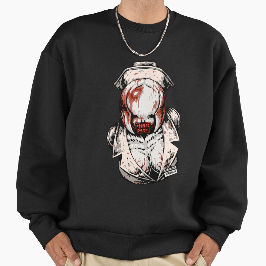 Silent Hill 2 Bubble Head Nurse Ps2 Sweatshirt - Image 2