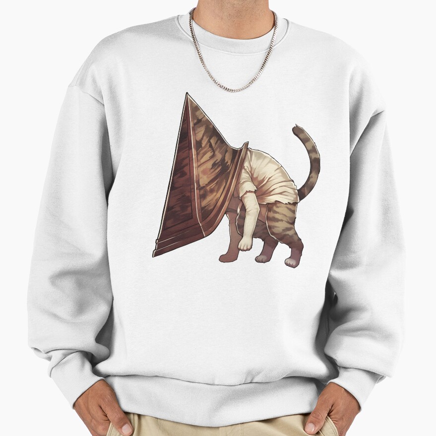 Pyramid Head Cat Sweatshirt - Image 2