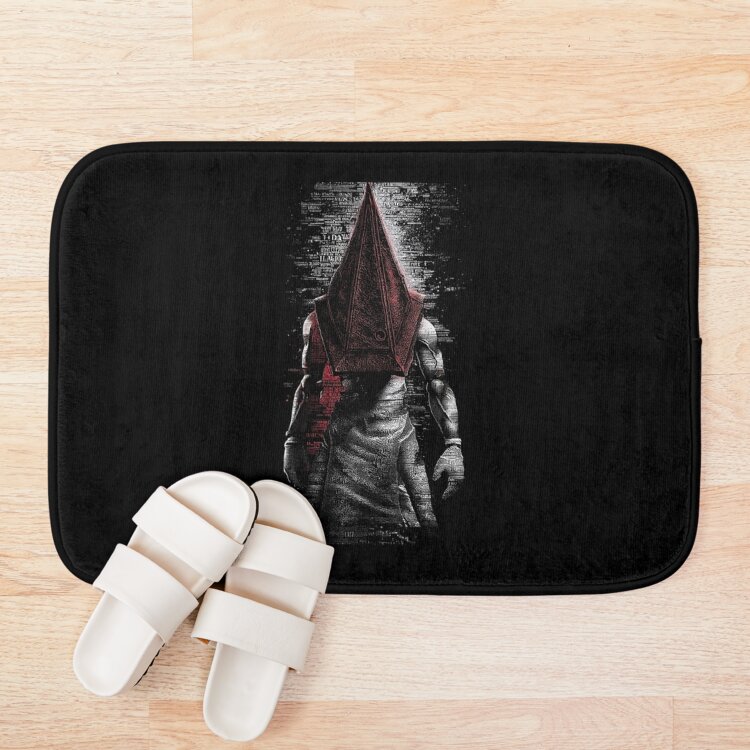 Pyramid Head Silent Hill 2 Art Print Executioner Of Silent Hill Design Oversized Bath Mat - Image 3