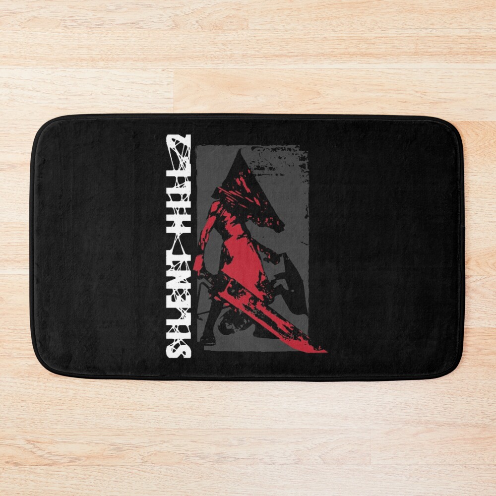 Red Pyramid Thing Bath Mat