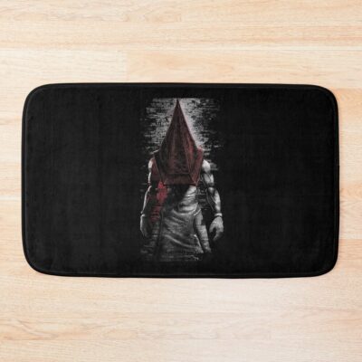 Pyramid Head Silent Hill 2 Art Print Executioner Of Silent Hill Design Oversized Bath Mat