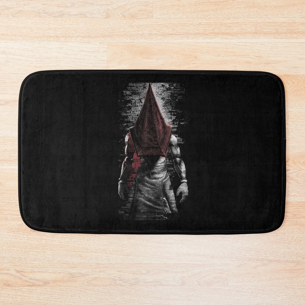 Pyramid Head Silent Hill 2 Art Print Executioner Of Silent Hill Design Oversized Bath Mat