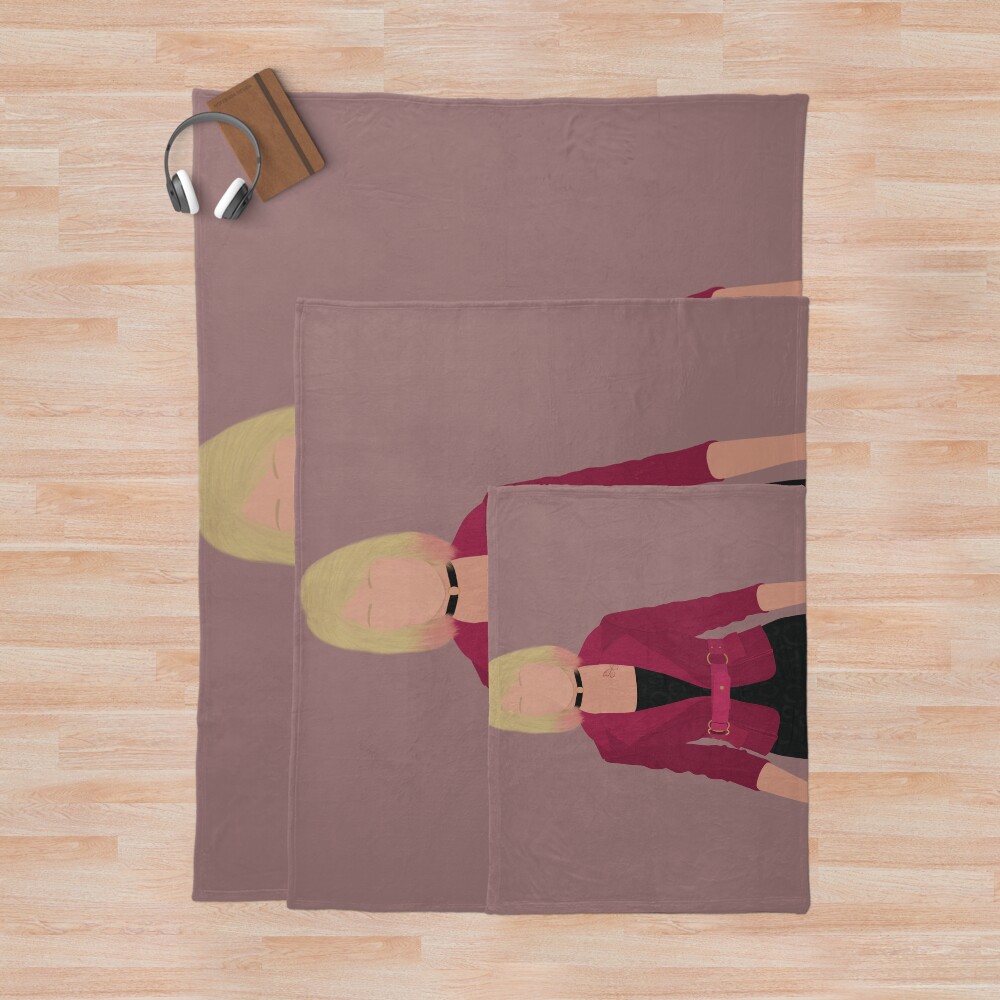 Silent Hill 2 Remake Maria Digital Fan Art Throw Blanket - Image 3