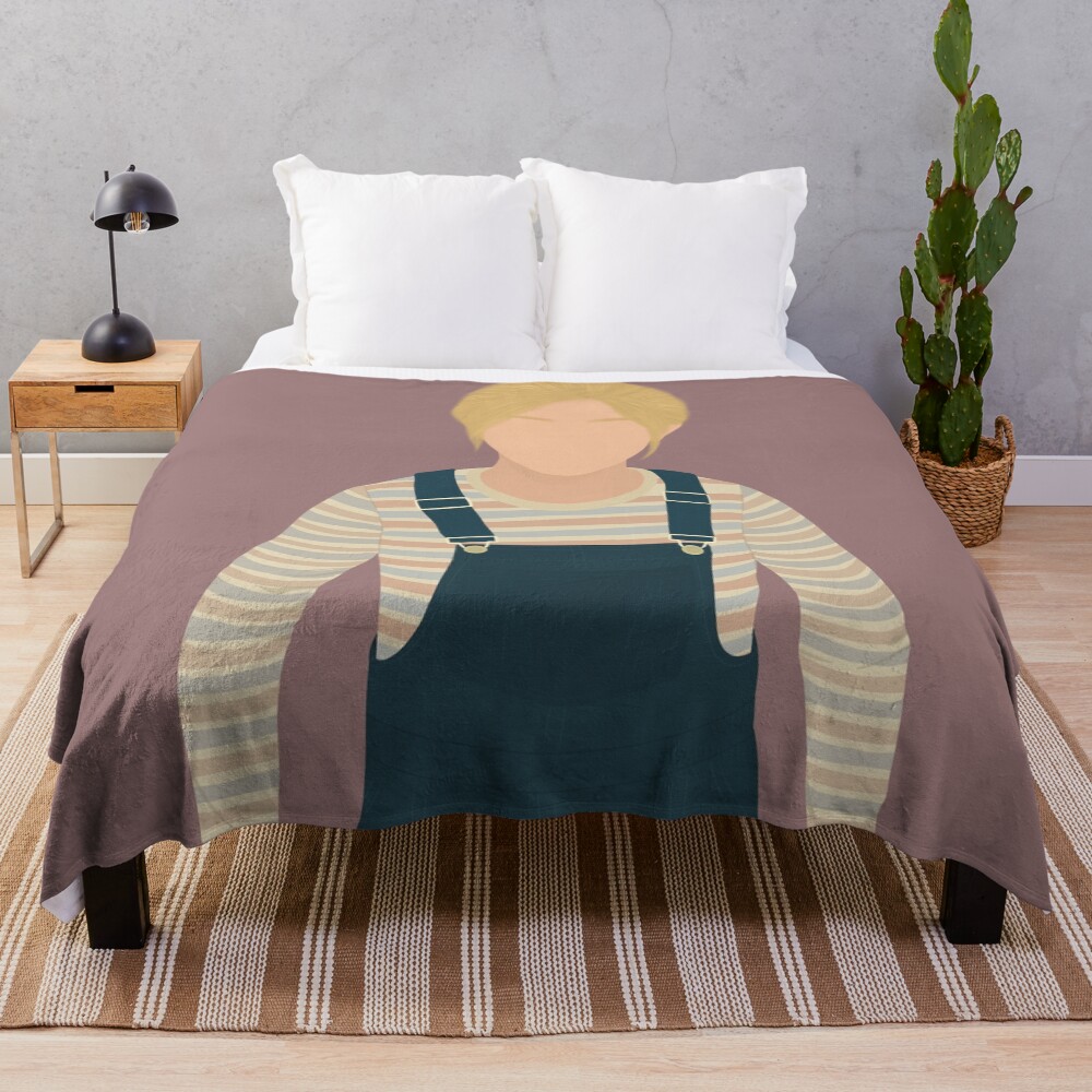 Silent Hill 2 Remake Laura Digital Fan Art Throw Blanket