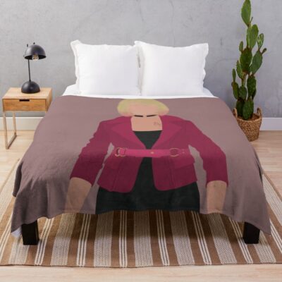 Silent Hill 2 Remake Maria Digital Fan Art Throw Blanket