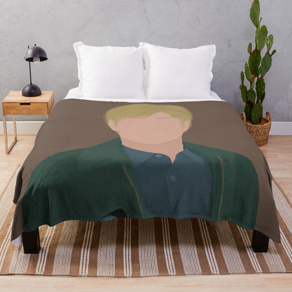 Silent Hill 2 Remake James Sunderland Digital Fan Art Throw Blanket