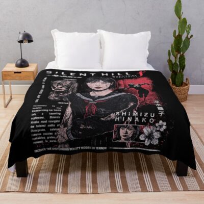 Silent Hill F Shimizu Hinako Fan Art Throw Blanket
