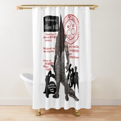 Sil Ent Hi Ll Shower Curtain