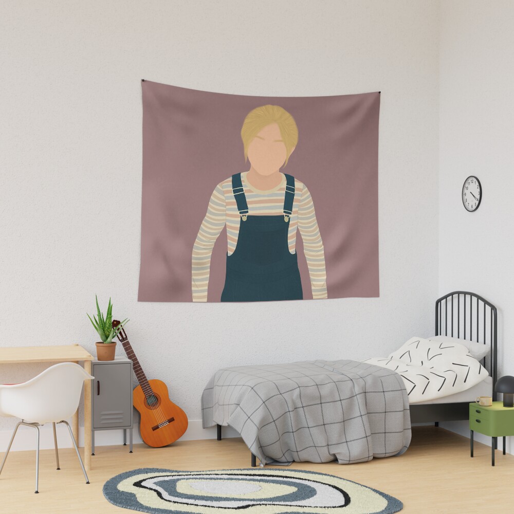 Silent Hill 2 Remake Laura Digital Fan Art Tapestry